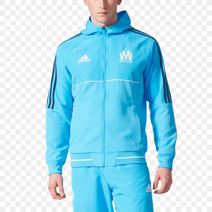 Tracksuit Olympique De Marseille Jacket Adidas Football, PNG, 2000x2000px, Tracksuit, Adidas, Aqua, Azure, Blue Download Free