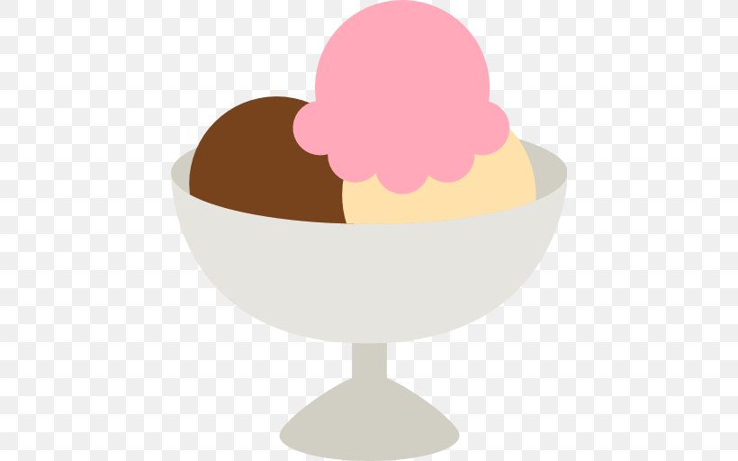 Chocolate Ice Cream Emoji Sundae, PNG, 512x512px, Ice Cream, Chocolate Ice Cream, Cream, Dairy Product, Dairy Products Download Free