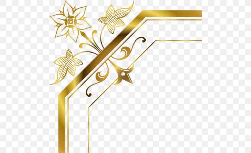 Gold Clip Art, PNG, 500x500px, Gold, Flower, Material, Preview, Rar Download Free