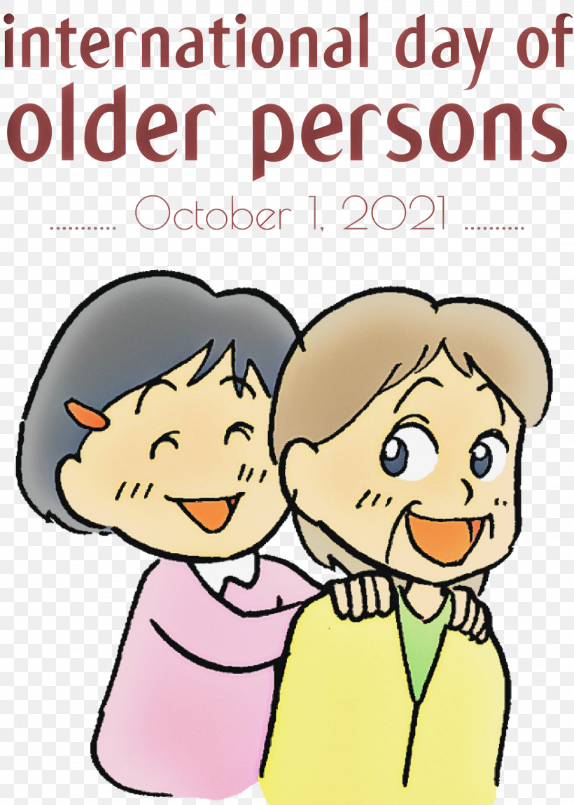 International Day For Older Persons Older Person Grandparents, PNG, 2138x3000px, International Day For Older Persons, Ageing, Cartoon, Drawing, Family Download Free