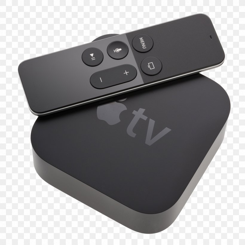Apple TV Remote Controls Television Set-top Box, PNG, 2400x2400px, Apple Tv, Apple, Apple Tv 4th Generation, Electronic Device, Electronics Download Free