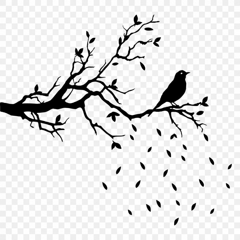 Branch Tree Clip Art, PNG, 1200x1200px, Branch, Art, Artwork, Beak, Bird Download Free