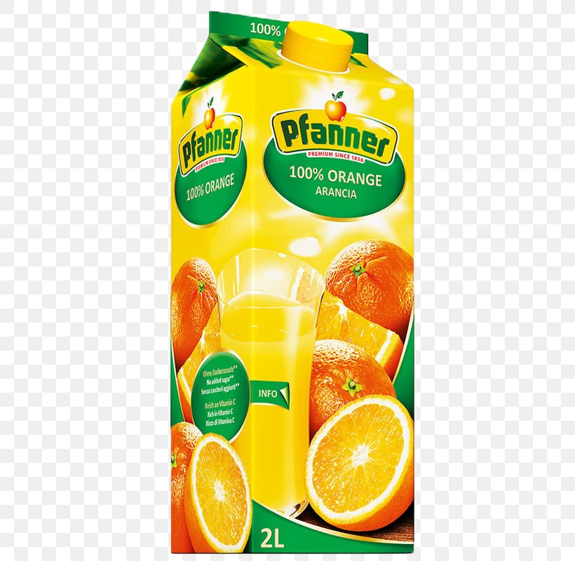 Orange Juice Nectar Apple Juice Pfanner, PNG, 800x800px, Juice, Apple Juice, Citric Acid, Citrus, Concentrate Download Free
