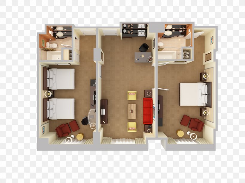 Hilton Orlando Resort Suite Bedroom Hotel, PNG, 1024x768px, Orlando, Bed, Bedroom, Bedroom Furniture Sets, Couch Download Free
