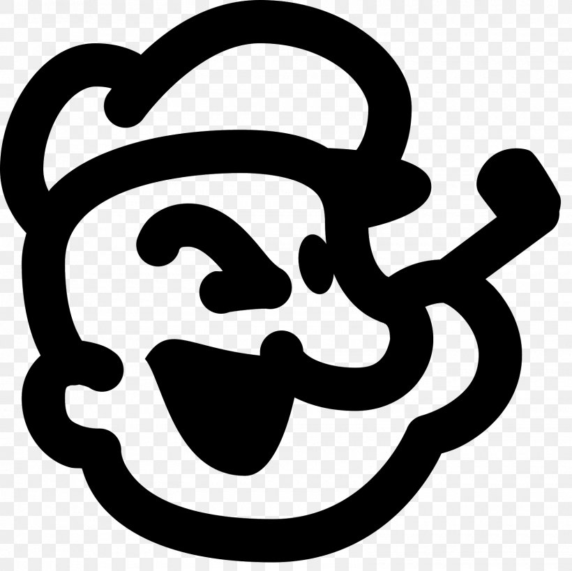 Popeye Clip Art, PNG, 1600x1600px, Popeye, Black And White, Cartoon, Cover Art, Icon Design Download Free