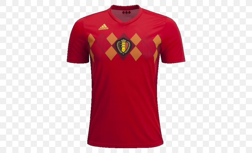 2018 FIFA World Cup Belgium National Football Team 2014 FIFA World Cup T-shirt Jersey, PNG, 500x500px, 2014 Fifa World Cup, 2018 Fifa World Cup, Active Shirt, Adidas, Belgium National Football Team Download Free