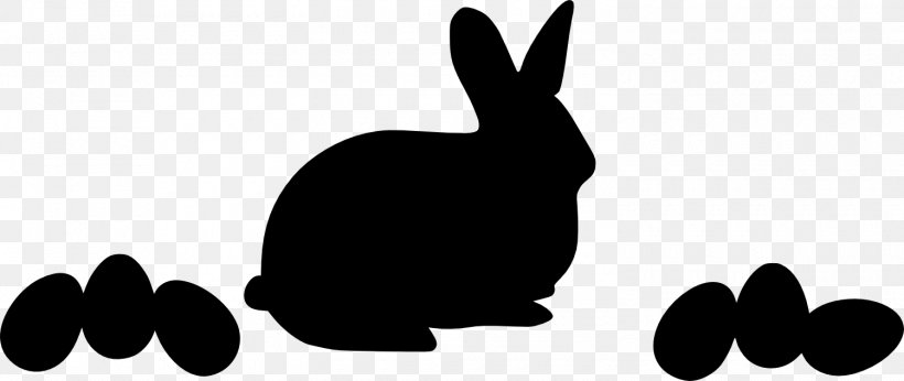 Domestic Rabbit Easter Bunny Black And White Hare, PNG, 1500x634px, Domestic Rabbit, Black, Black And White, Color, Drawing Download Free