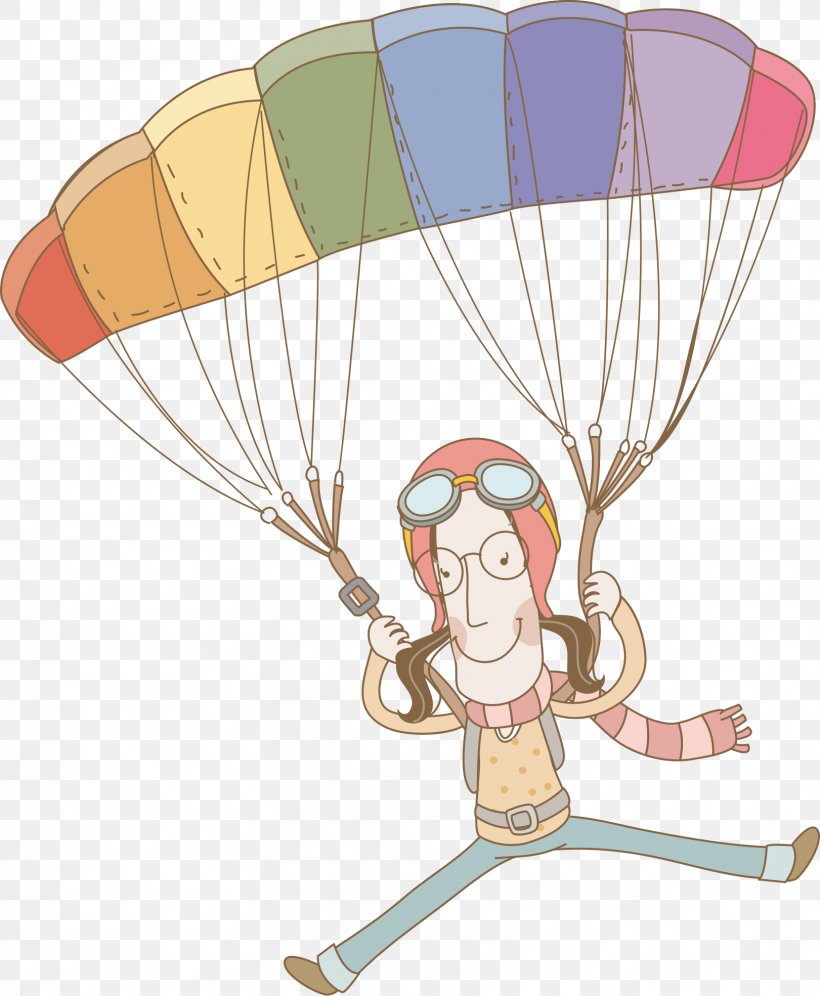 Parachute Cartoon, PNG, 1621x1969px, Parachute, Art, Balloon, Canopy, Cartoon Download Free