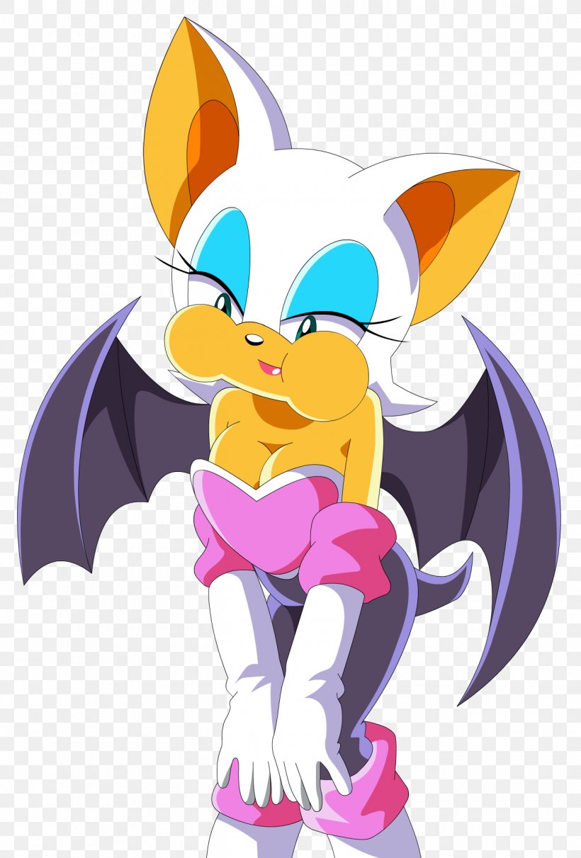 Rouge The Bat Shadow The Hedgehog Sonic Heroes Sega Drawing, PNG, 1300x1920px, Watercolor, Cartoon, Flower, Frame, Heart Download Free