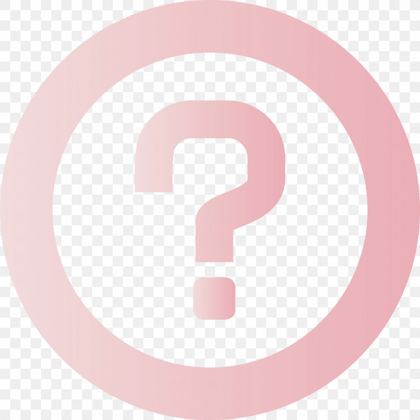 Pink Circle Font Material Property Symbol, PNG, 3000x3000px, Question Mark, Circle, Logo, Material Property, Number Download Free