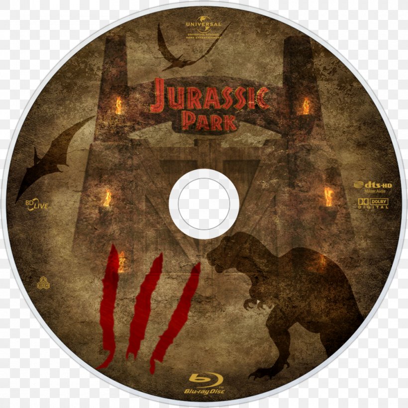 Blu-ray Disc Television Jurassic Park Fan Art, PNG, 1000x1000px, 1997, Bluray Disc, Disk Image, Dvd, Fan Art Download Free