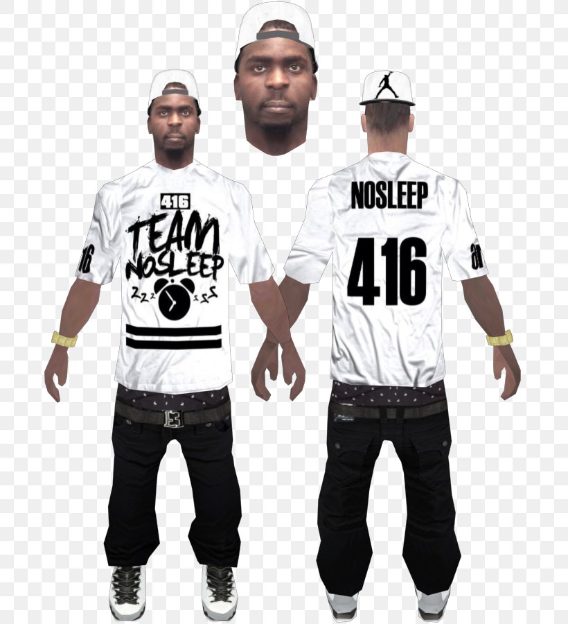 Grand Theft Auto: San Andreas San Andreas Multiplayer ILoveMakonnen Mod  MediaFire, daquan, tshirt, game, white png