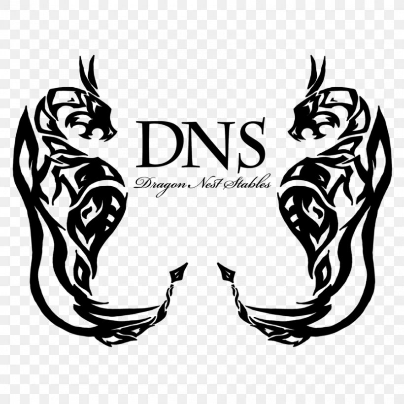 Logo Domain Name System Horse Art Brand, PNG, 894x894px, Logo, Art, Black, Black And White, Brand Download Free