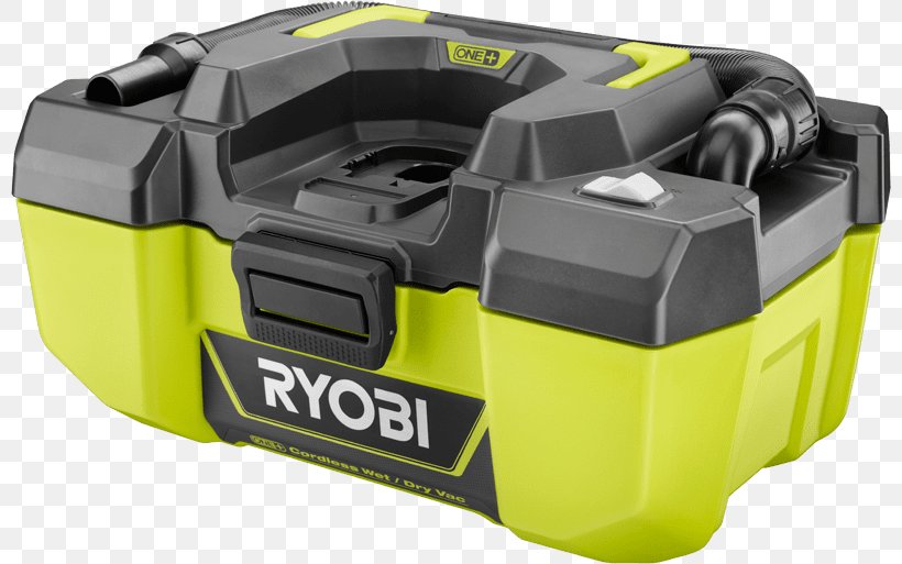 Ryobi 18-Volt ONE+ 6 Gal. Cordless Wet/Dry Vacuum (Bare-Tool) Vacuum Cleaner Ryobi 18-Volt One+ Super Charger With Lithium-Ion Compact Battery, PNG, 800x513px, Tool, Augers, Cleaning, Cordless, Hardware Download Free