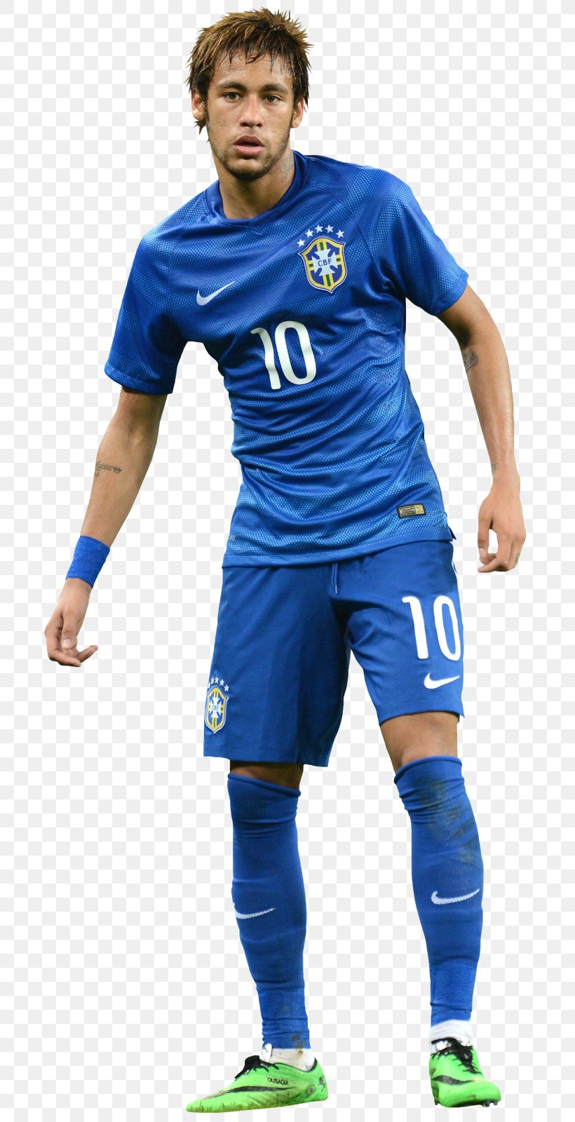 Neymar T-shirt Football Player Dream League Soccer Clothing, PNG, 716x1600px, Neymar, Ball, Blue, Clothing, Cristiano Ronaldo Download Free