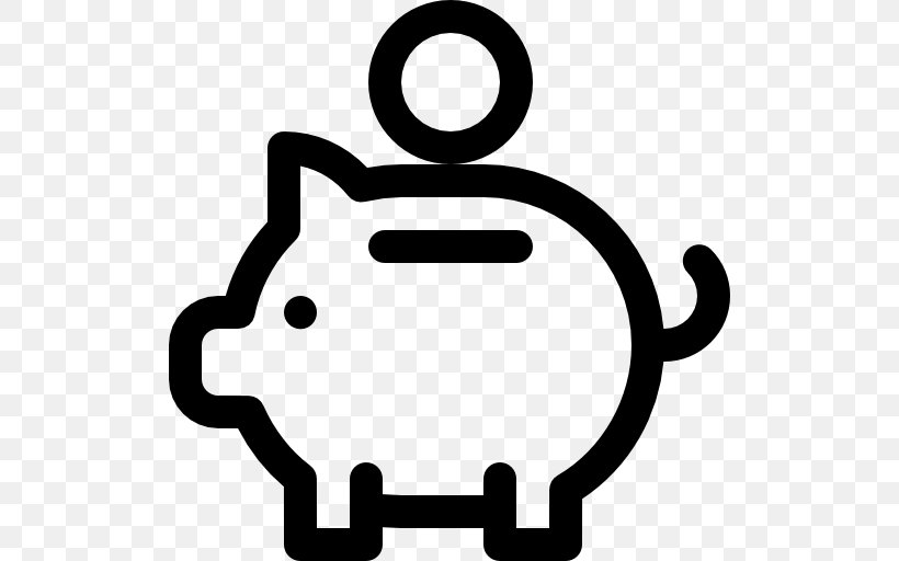 Service Piggy Bank, PNG, 512x512px, Service, Bank, Black And White, Business, Child Download Free