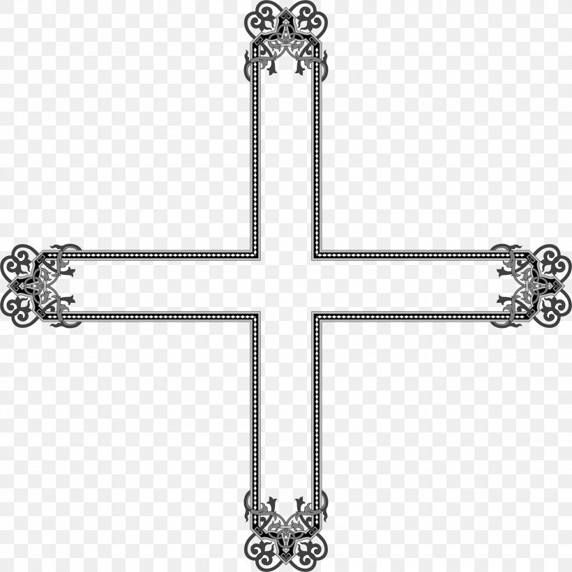 Christian Cross Celtic Cross Crucifix Clip Art, PNG, 2290x2290px, Christian Cross, Black And White, Body Jewelry, Celtic Cross, Cross Download Free
