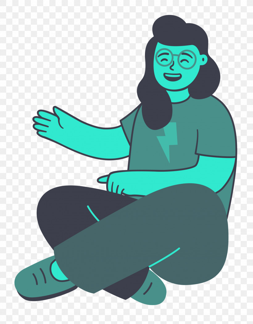 Sitting On Floor Sitting Woman, PNG, 1954x2500px, Sitting On Floor, Behavior, Cartoon, Character, Girl Download Free
