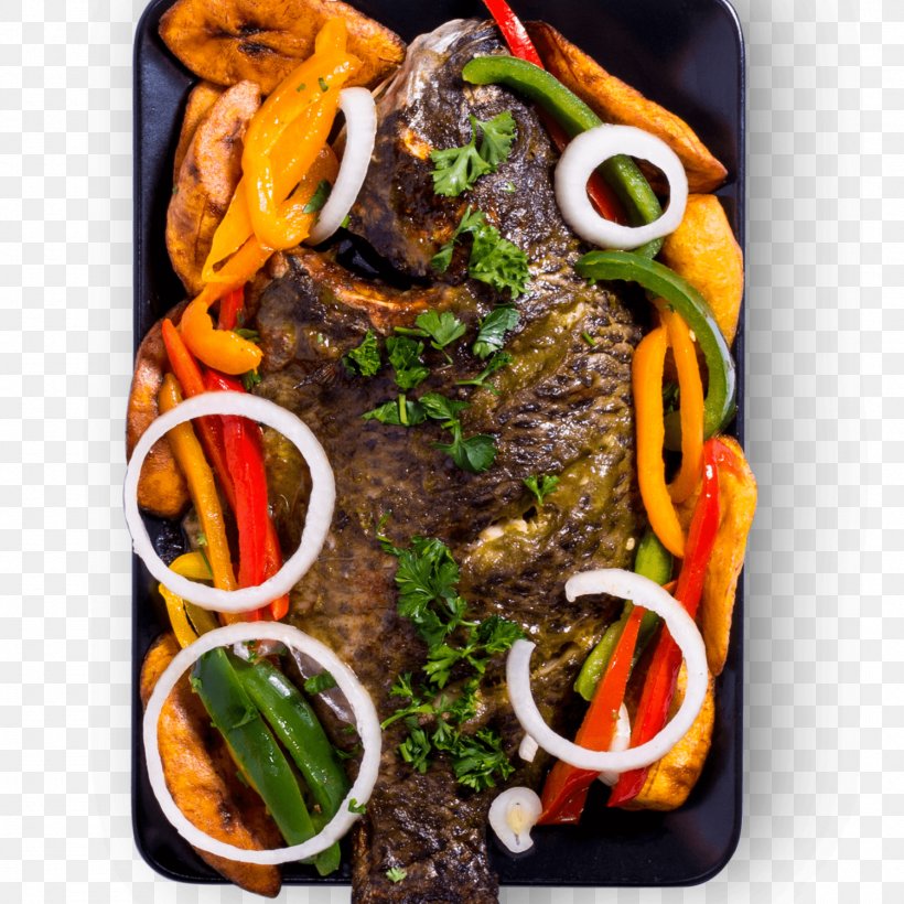 Vegetarian Cuisine Efo Riro Jolloff Etcetera Fried Fish Ogbono Soup, PNG, 1500x1500px, Vegetarian Cuisine, Animal Source Foods, Asian Food, Cuisine, Dish Download Free