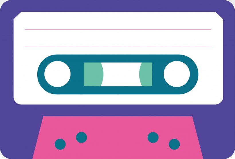 Cassette Tape Magnetic Tape Tape Recorder Euclidean Vector, PNG, 2813x1908px, Cassette Tape, Area, Blue, Brand, Logo Download Free