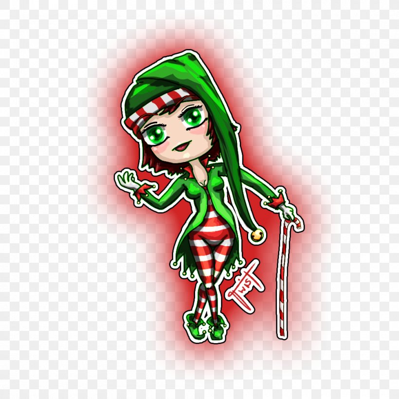 Christmas Elf Illustration Cartoon Christmas Ornament, PNG, 1000x1000px, Christmas Elf, Animated Cartoon, Art, Cartoon, Christmas Download Free