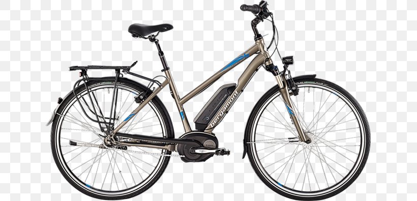 City Bicycle Electric Bicycle Hybrid Bicycle Step-through Frame, PNG, 670x395px, Bicycle, Bicycle Accessory, Bicycle Drivetrain Part, Bicycle Fork, Bicycle Frame Download Free