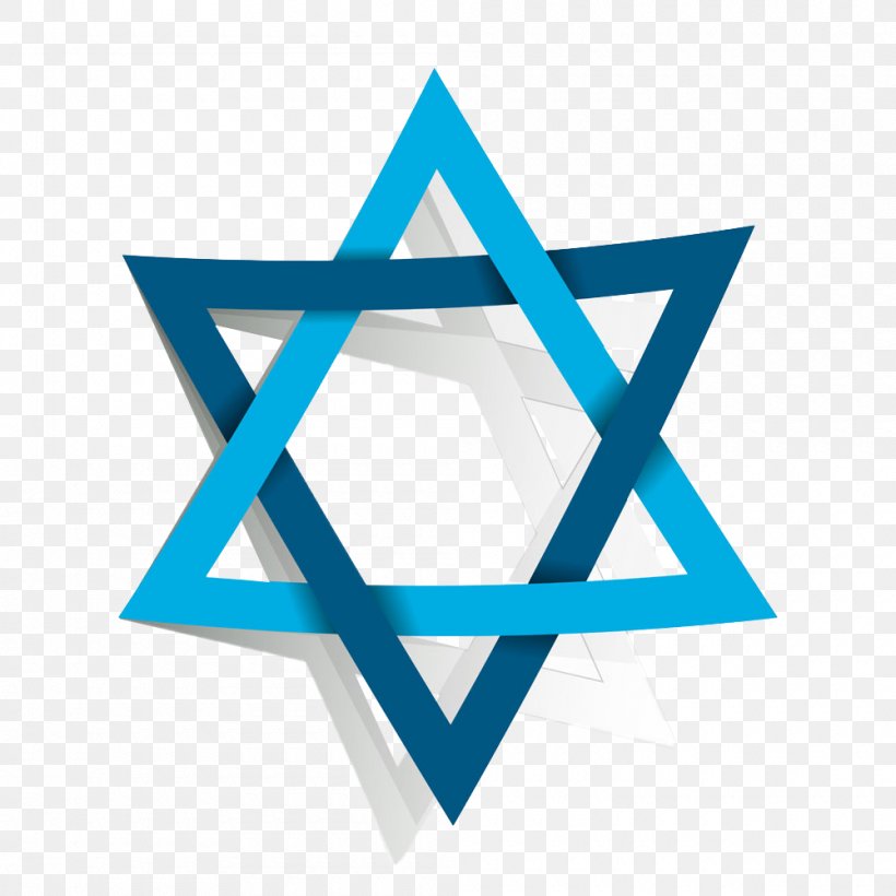 Star Of David Judaism Jewish People Clip Art, PNG, 1000x1000px, Star Of David, Area, Blue, Brand, David Download Free