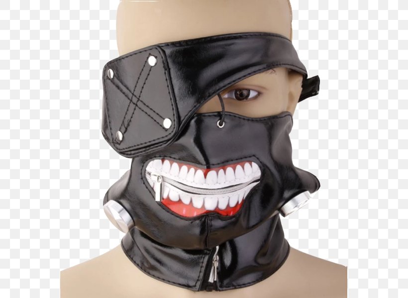 Tokyo Ghoul Mask Hoodie Zipper, PNG, 577x599px, Ghoul, Bluza, Clothing, Cosplay, Costume Download Free