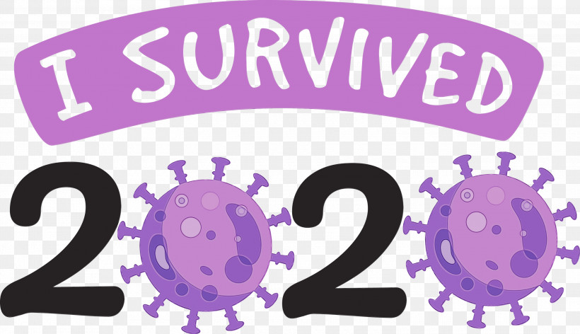 2020 Hello 2021 Font Sticker, PNG, 3000x1728px, I Survived, Hello 2021, Paint, Sticker, Watercolor Download Free