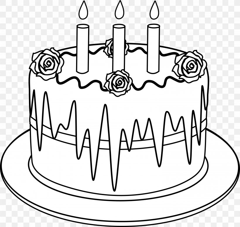 Birthday Cake Wedding Cake Cupcake Frosting & Icing, PNG, 6085x5754px, Birthday Cake, Birthday, Black And White, Cake, Coloring Book Download Free