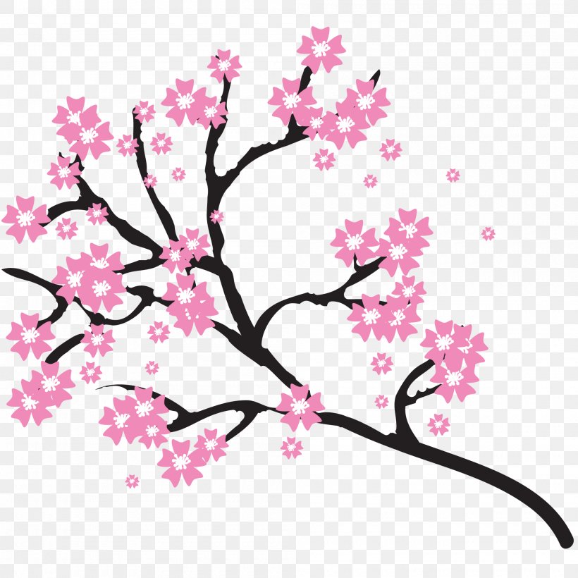Cherry Blossom Clip Art, PNG, 2000x2000px, Cherry Blossom, Art, Blossom, Branch, Cherry Download Free