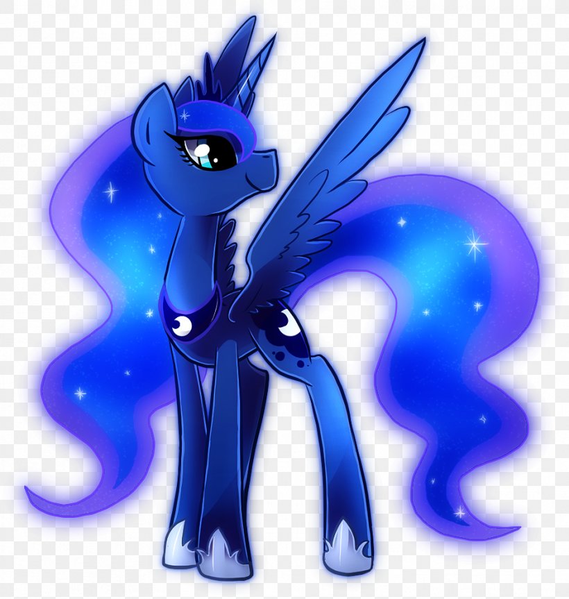 Pony Princess Luna Horse Cartoon Moon, PNG, 939x989px, Pony, Animal Figure, Cartoon, Character, Cobalt Blue Download Free