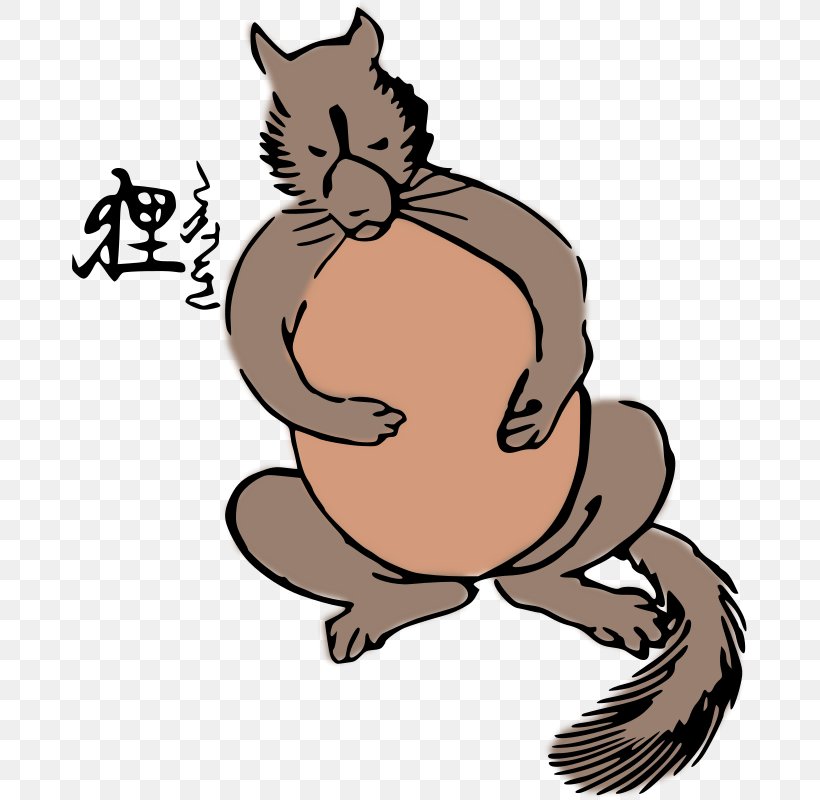 Japanese Raccoon Dog Clip Art, PNG, 675x800px, Raccoon, Beaver, Carnivoran, Cartoon, Cat Download Free