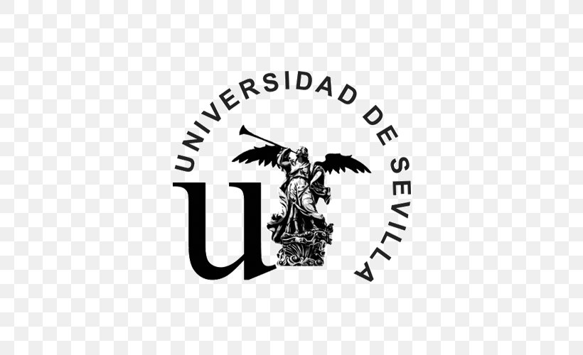 University Of Seville Bird Logo Brand Font, PNG, 500x500px, University Of Seville, Area, Bird, Black, Black And White Download Free