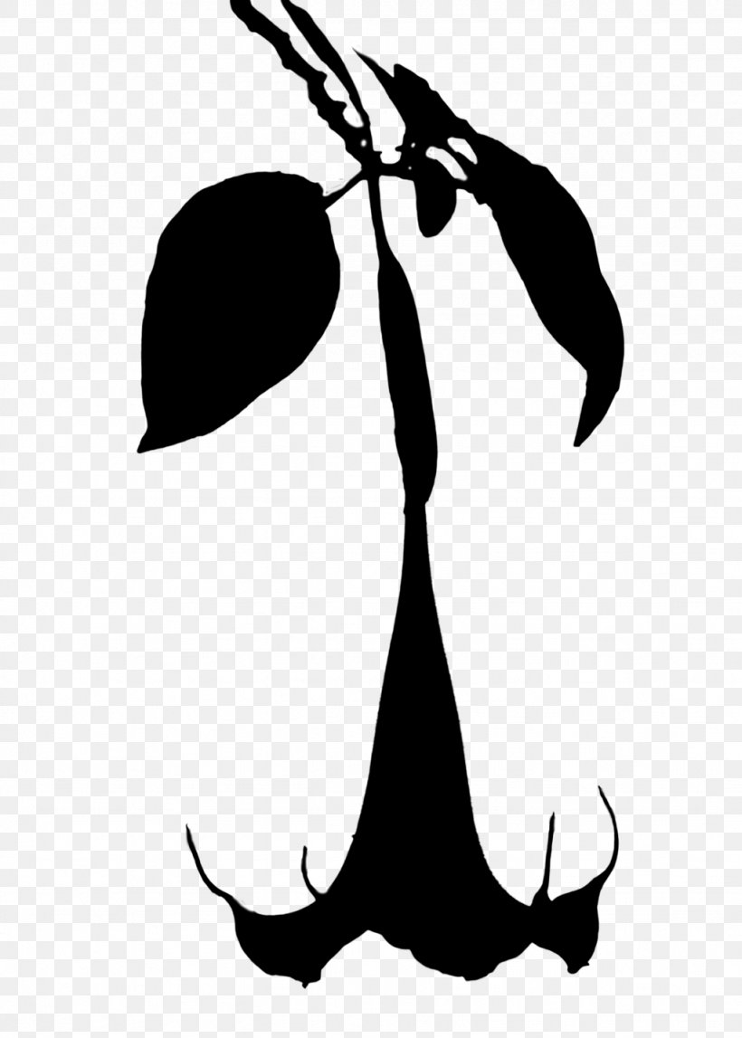 Clip Art Silhouette Line Flower Leaf, PNG, 1024x1433px, Silhouette, Art, Blackandwhite, Botany, Flower Download Free