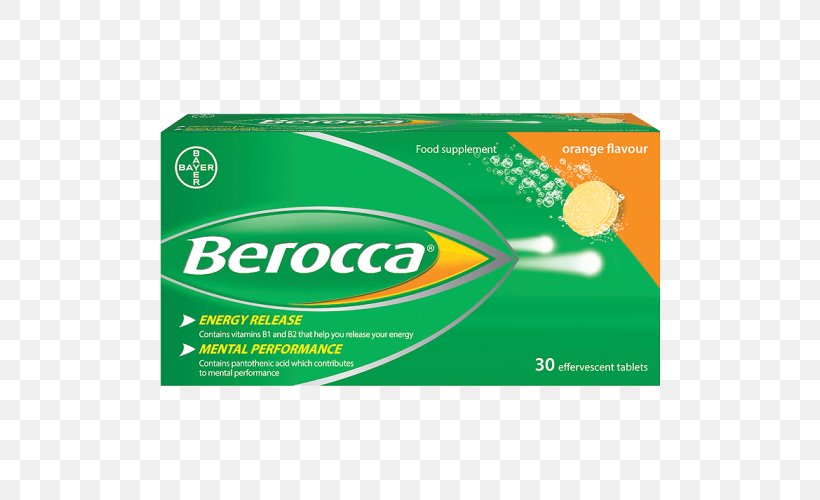 Dietary Supplement Berocca Effervescent Tablet Vitamin, PNG, 500x500px, Dietary Supplement, B Vitamins, Berocca, Brand, Effervescent Tablet Download Free