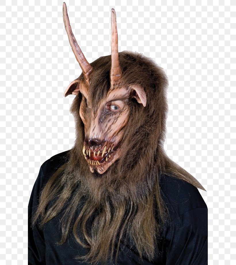 Latex Mask Krampus Halloween Costume Goat, PNG, 625x918px, Mask, Clothing, Clothing Accessories, Cosplay, Costume Download Free
