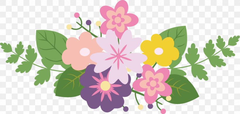 Flower Ribbon, PNG, 882x420px, Flower, Designer, Flat Design, Flora, Floral Design Download Free