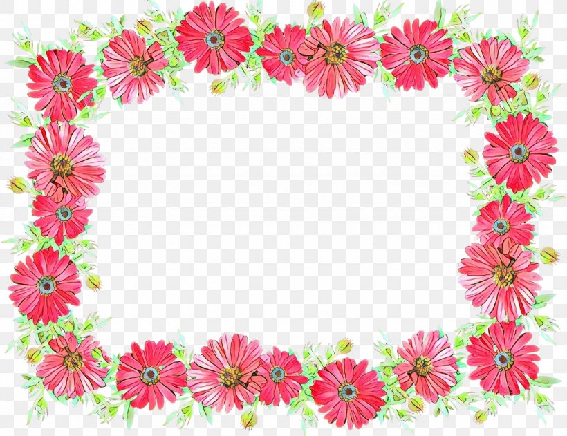 Pink Flower Border, PNG, 1280x986px, Cartoon, Border, Cut Flowers, Decoupage, Floral Design Download Free