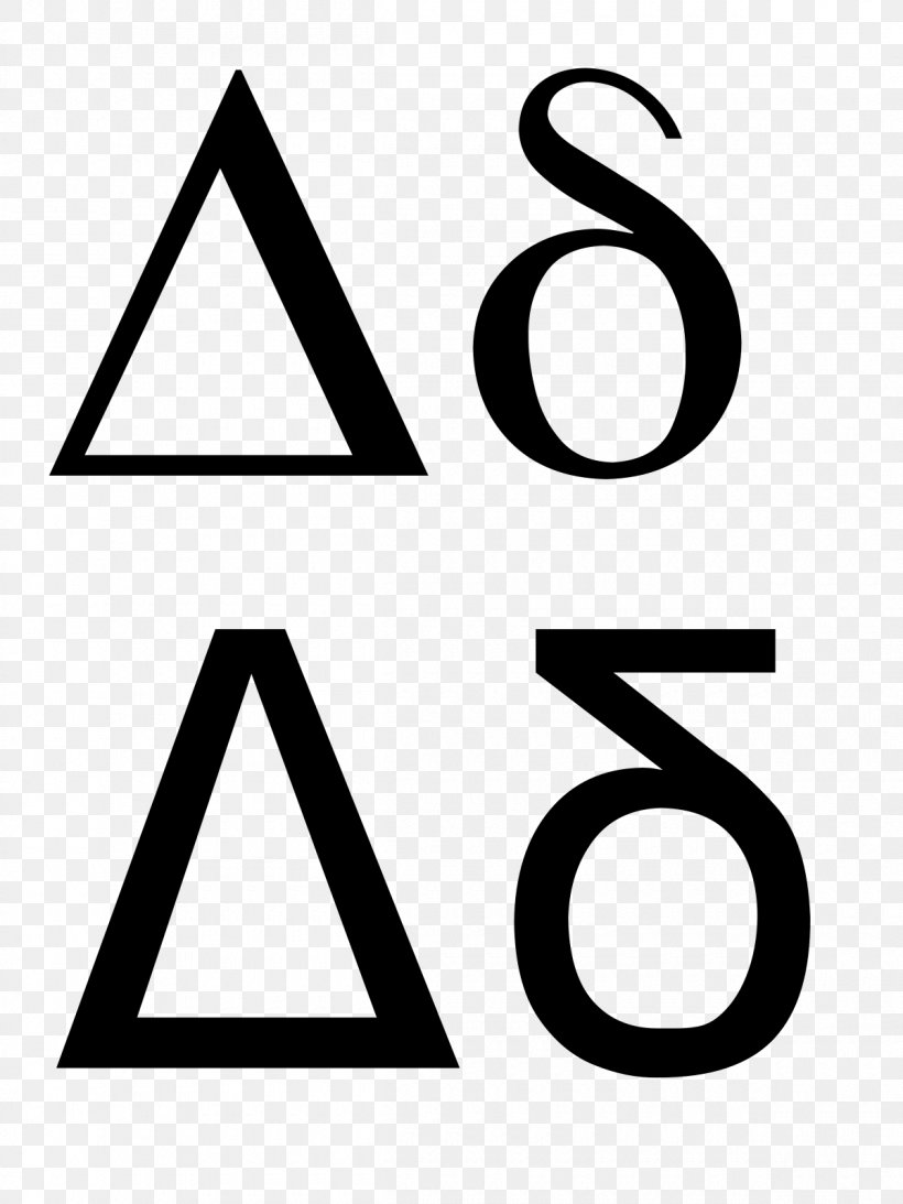 Delta Symbol Greek Alphabet Letter Sign, PNG, 1200x1600px, Delta, Alphabet, Area, Black And White, Brand Download Free