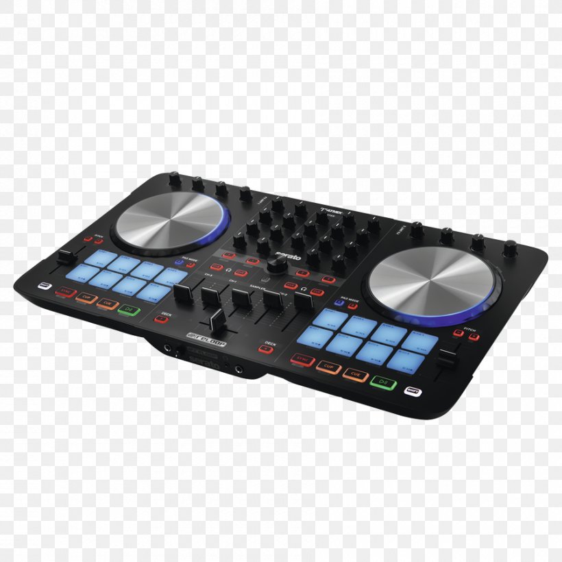 DJ Controller Disc Jockey Reloop Beatmix 4 Audio MIDI Controllers, PNG, 900x900px, Watercolor, Cartoon, Flower, Frame, Heart Download Free