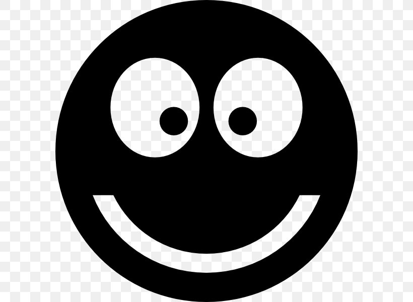 Smiley Emoticon Clip Art, PNG, 600x600px, Smiley, Black And White, Emoticon, Emotion, Face Download Free