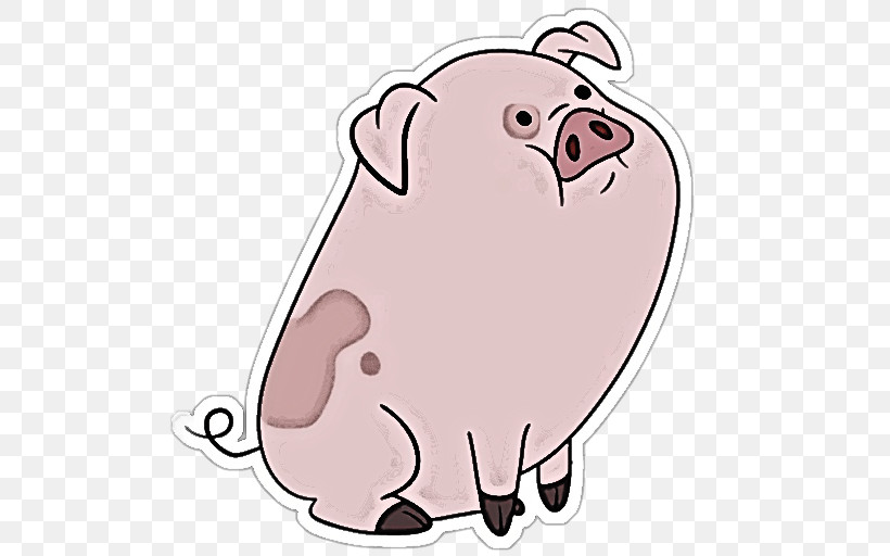 Cartoon Pink Snout Walrus, PNG, 512x512px, Cartoon, Pink, Snout, Walrus Download Free