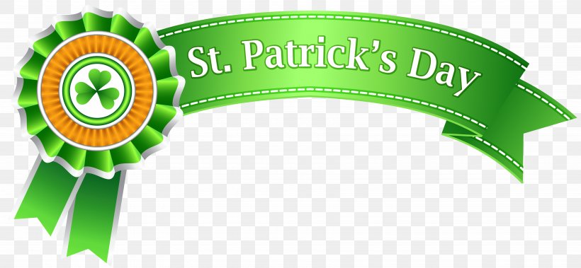 Saint Patrick's Day Clip Art, PNG, 7000x3238px, Saint Patrick S Day, Brand, Green, Holiday, Irish People Download Free