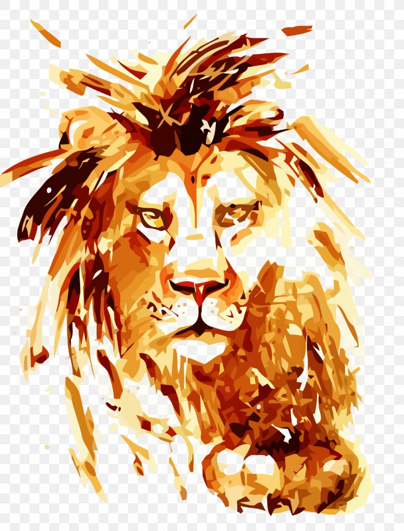 T-shirt Lion Leopard Tiger, PNG, 1024x1344px, Tshirt, Art, Big Cats, Canvas, Canvas Print Download Free