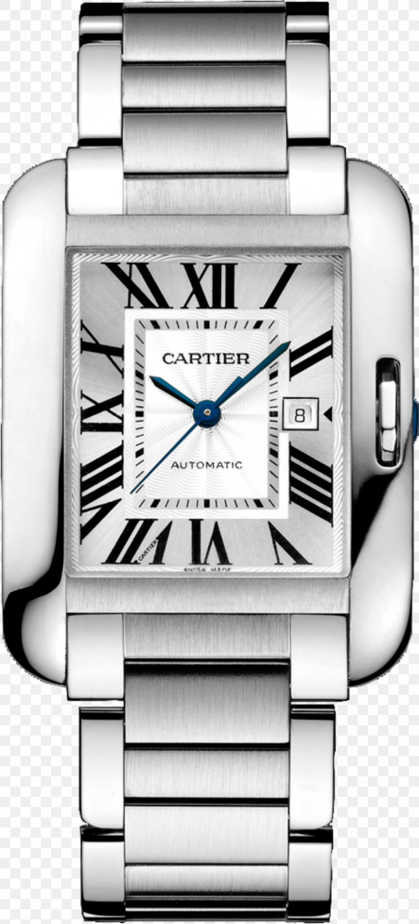 Cartier Tank Anglaise Automatic Watch, PNG, 2000x4413px, Cartier Tank Anglaise, Automatic Watch, Brand, Cabochon, Cartier Download Free