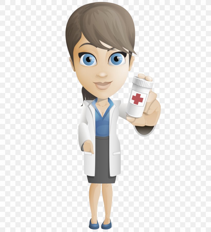 Cartoon Physician Female, PNG, 986x1080px, Cartoon, Child, Female, Figurine, Finger Download Free