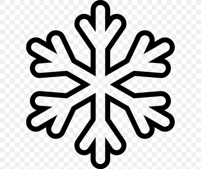 Snowflake Clip Art, PNG, 606x688px, Snowflake, Area, Black And White, Cloud, Color Download Free