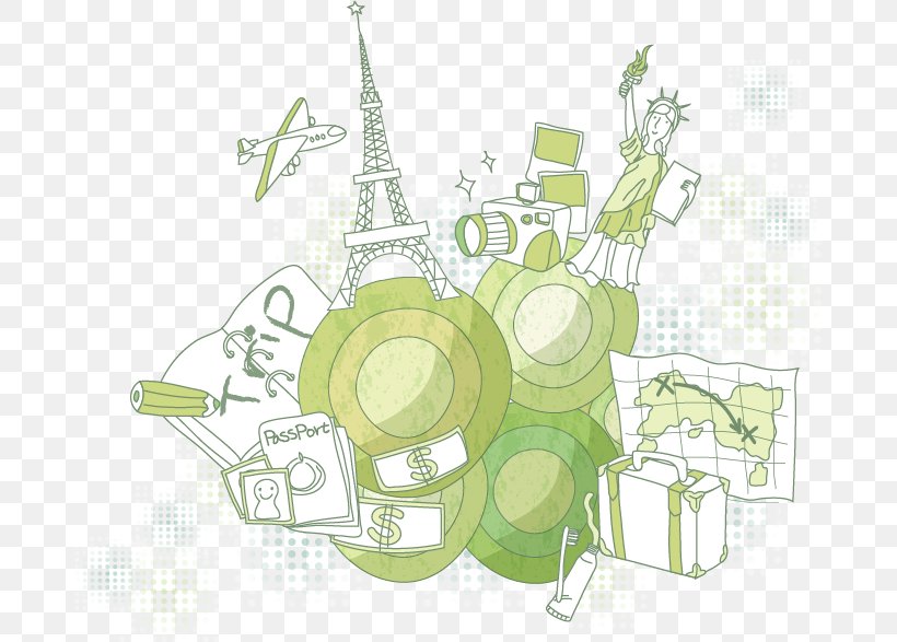 Statue Of Liberty Eiffel Tower Illustration, PNG, 683x587px, Statue Of Liberty, Area, Brand, Diagram, Eiffel Tower Download Free