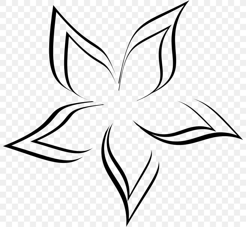 Flower Drawing Petal Visual Arts Clip Art, PNG, 800x758px, Flower, Area, Artwork, Black, Black And White Download Free